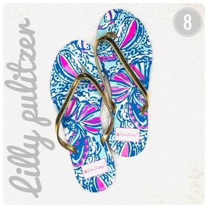 LILLY PULITZER FLIP FLOPS